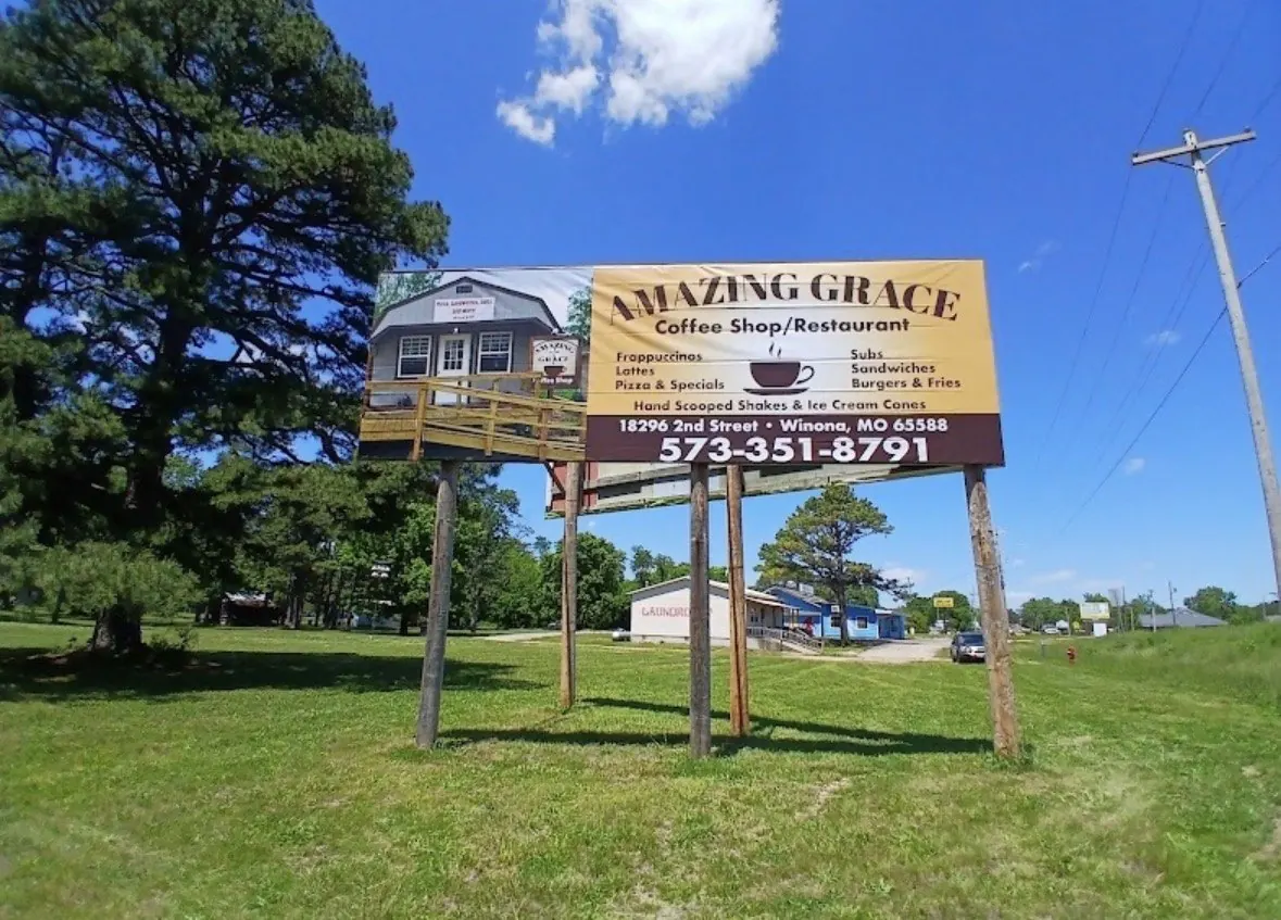 Amazing Grace roadside sign